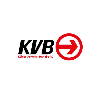 Logo KVB, Referenz Grup­pen­kurse, Englisch